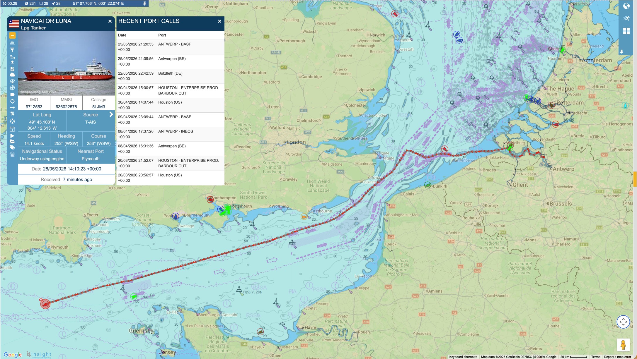 BOD Vessel Tracking